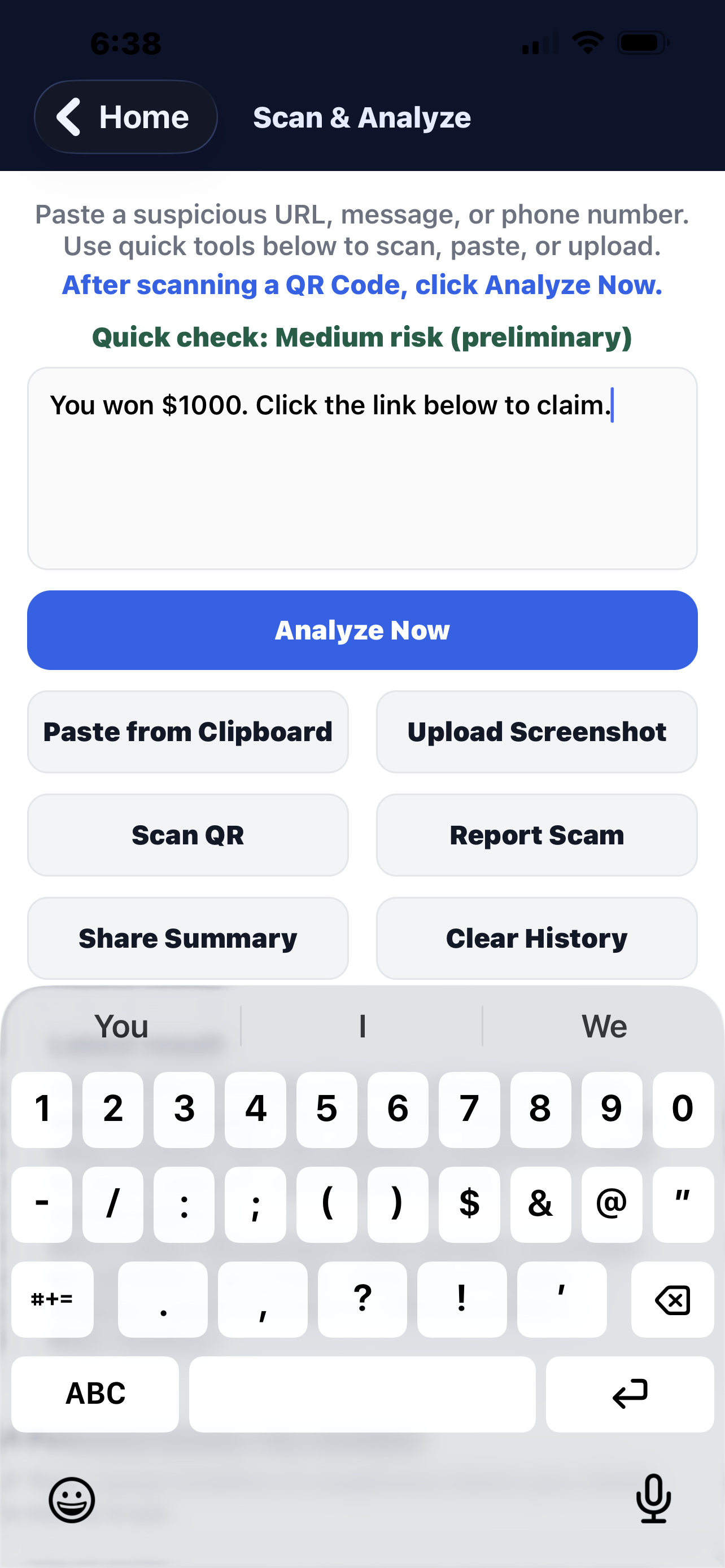 Scan & Analyze